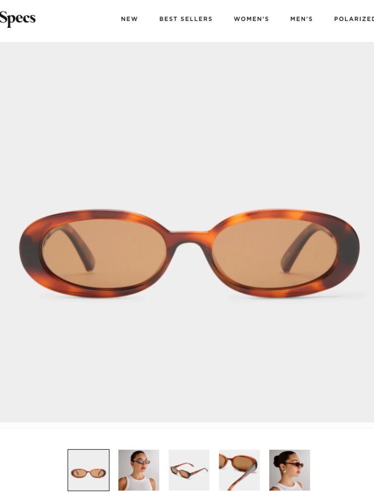 Le Specs Outta Love Tortoise Shell Sunglasses 90's Vibe
